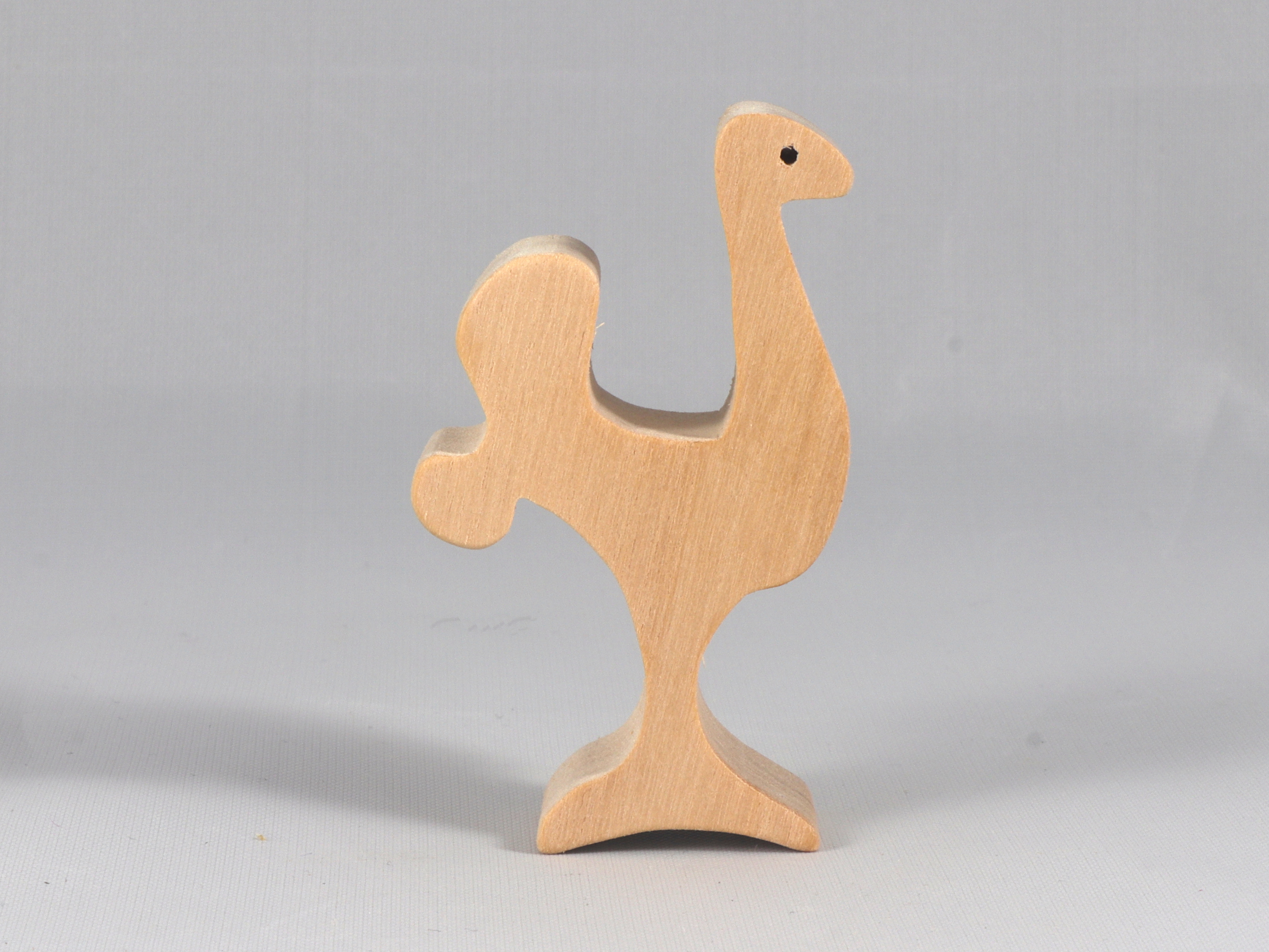 Toy Ostrich Cutout Handmade Unfinished, Unpainted, Paintable, and Ready To Paint, Freestanding From My Itty Bitty Animals Collection