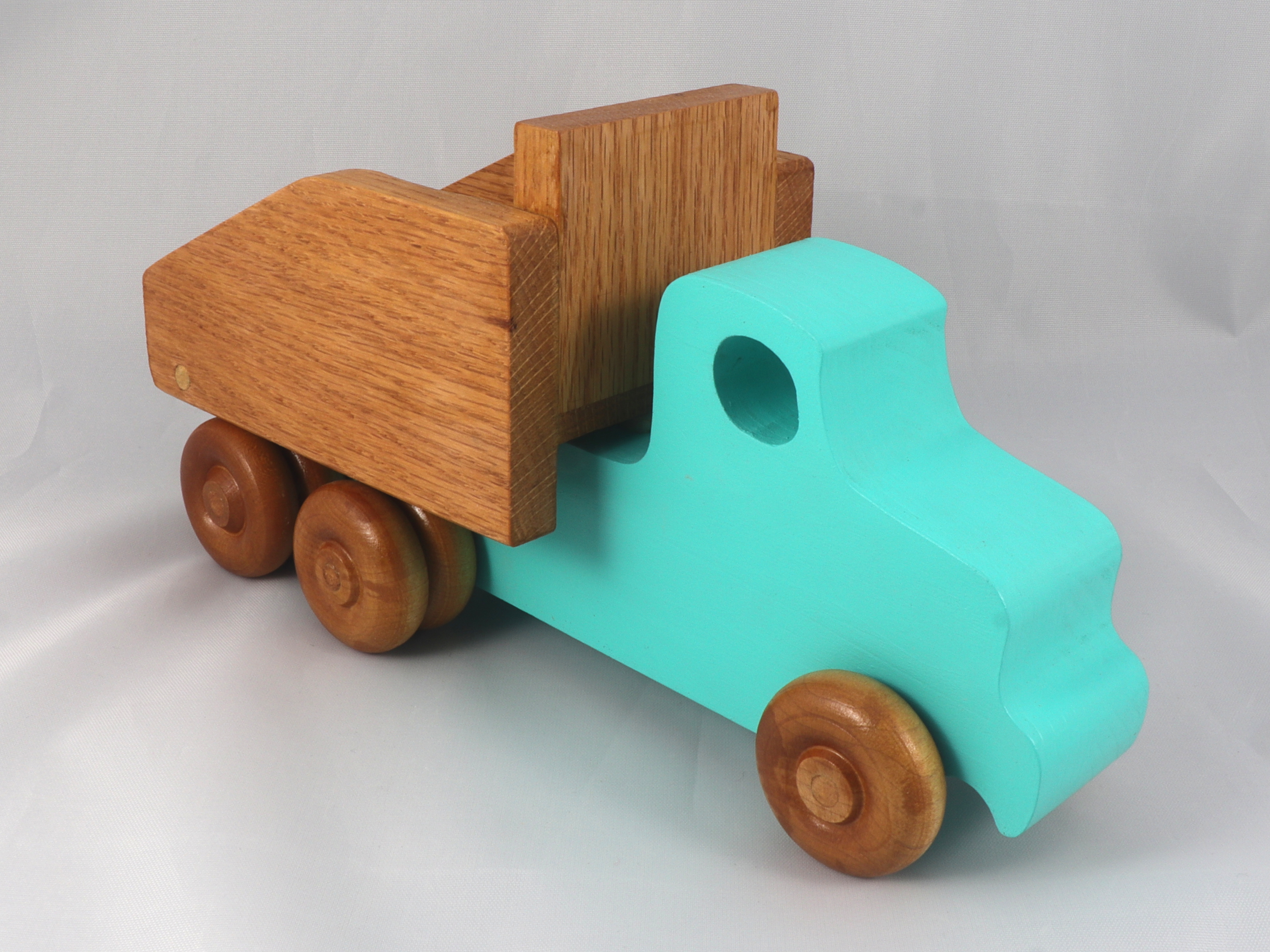 Handmade Wooden Toy Dump Truck, Painted in Your Choice of Colors, From My Easy 5 Truck Fleet Collection