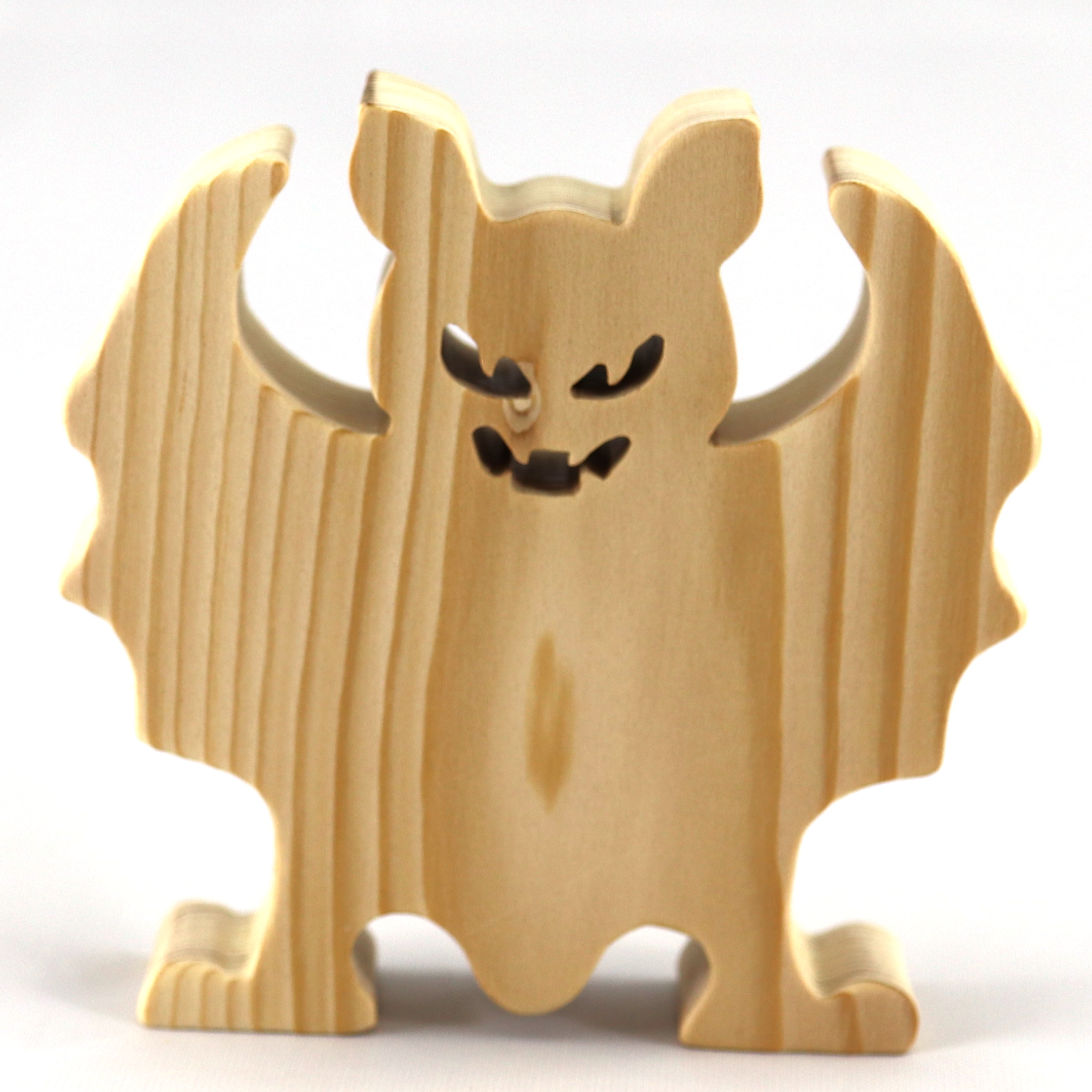 Halloween Bat Cutout Handmade And Unfinished Freestanding Decoration For Craft or Play From My Snazzy Spooks Collection