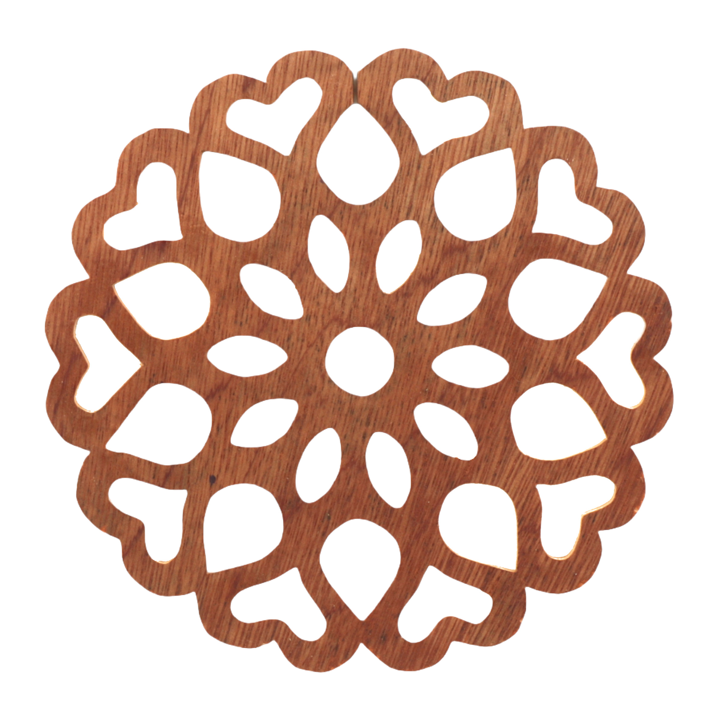 Handcrafted Wooden Victorian Style Fretwork Christmas Tree Ornament Made In the USA